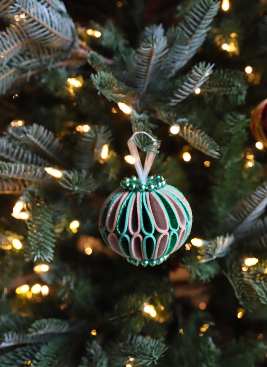 Green and Gold Bauble