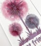 Fused Glass "Best Friends" Allium Hanging - Handmade Glass Suncatcher - Image 4