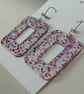 Square Resin Earrings - Image 2