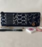 Pencil Case Indigo Japanese Fabric Patchwork - Image 1