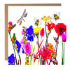 Wild Spring Flowers, Greetings, Birthday Card