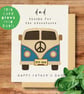 Plantable Basil Seed Campervan Card, Eco Friendly Father's Day Gift For Him