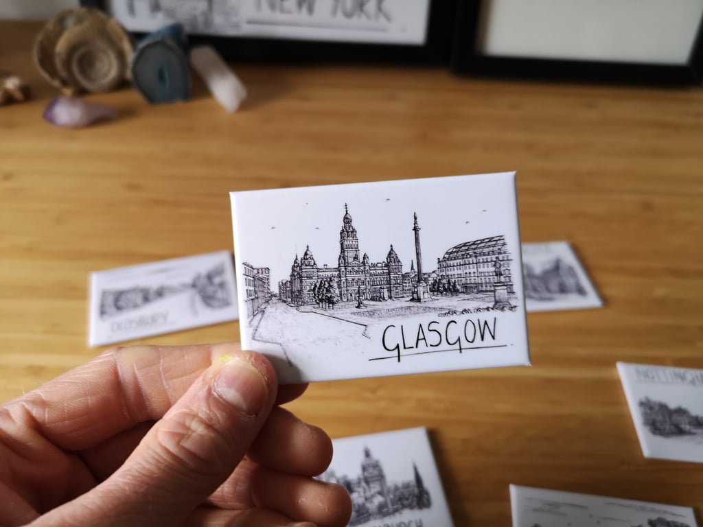 Glasgow Skyline Magnet