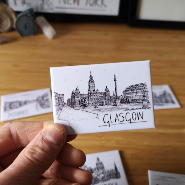 Glasgow Skyline Magnet