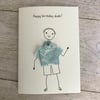 Happy birthday dude card, Mens birthday card