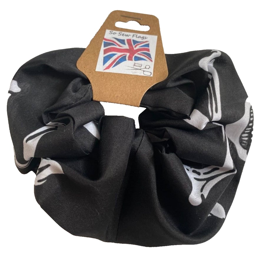 Skull Crossbones Pirate Flag Hair Scrunchie Scrunchies Accessory Band Elastic