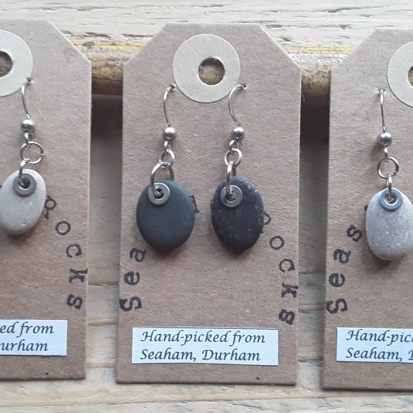 Beach Pebble Earrings 