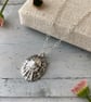 Silver Limpet Shell Necklace – Oxidised Fine Silver Pendant - Image 2
