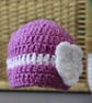 2 x baby girl hats
