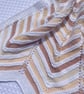Neutral shades baby blanket 100% cotton. Slightly imperfect.
