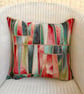 Scatter Cushion: Tapestry Shards design Gold reverse 17" (43cm) - Image 3