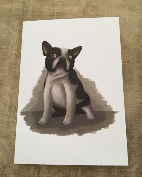French Bulldog Blank Greeting Card