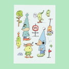 Bird Life Digital Print