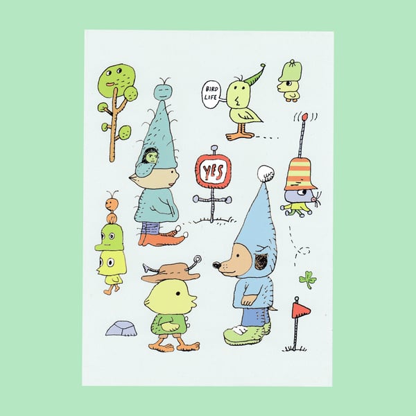 Bird Life Digital Print