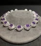 Bubbles Crackled Quartz and Amethyst handmade necklace - Image 8