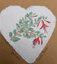 Fuchsia Heart Wooden Decoration - Image 6
