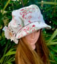 Upcycled floral Baker boy cap - Size medium 