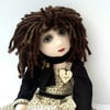 Layla, 21" Collectable Cloth Doll, Handmade Rag Doll, Luxury Keepsake Doll