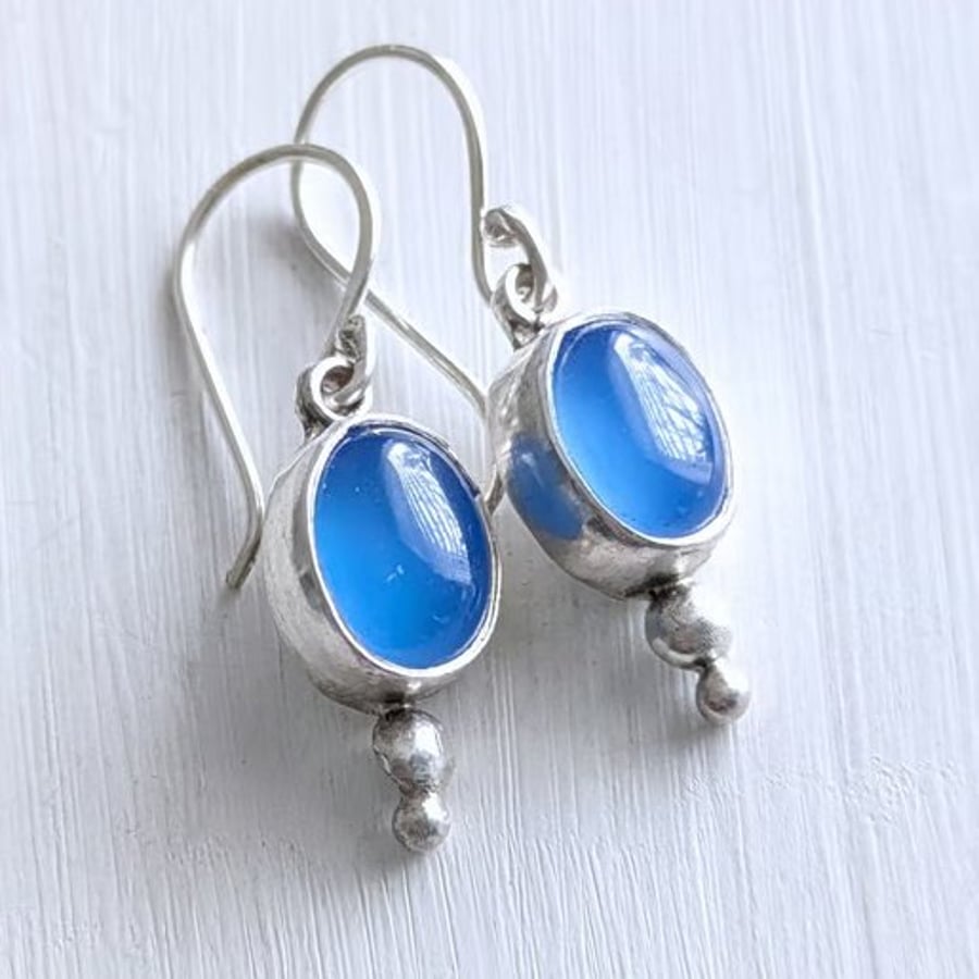 Blue Onyx earrings