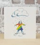 Blank Card Rainbow Eco Friendly
