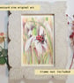 ladybird letterbox art gift, small original drawing, insect art