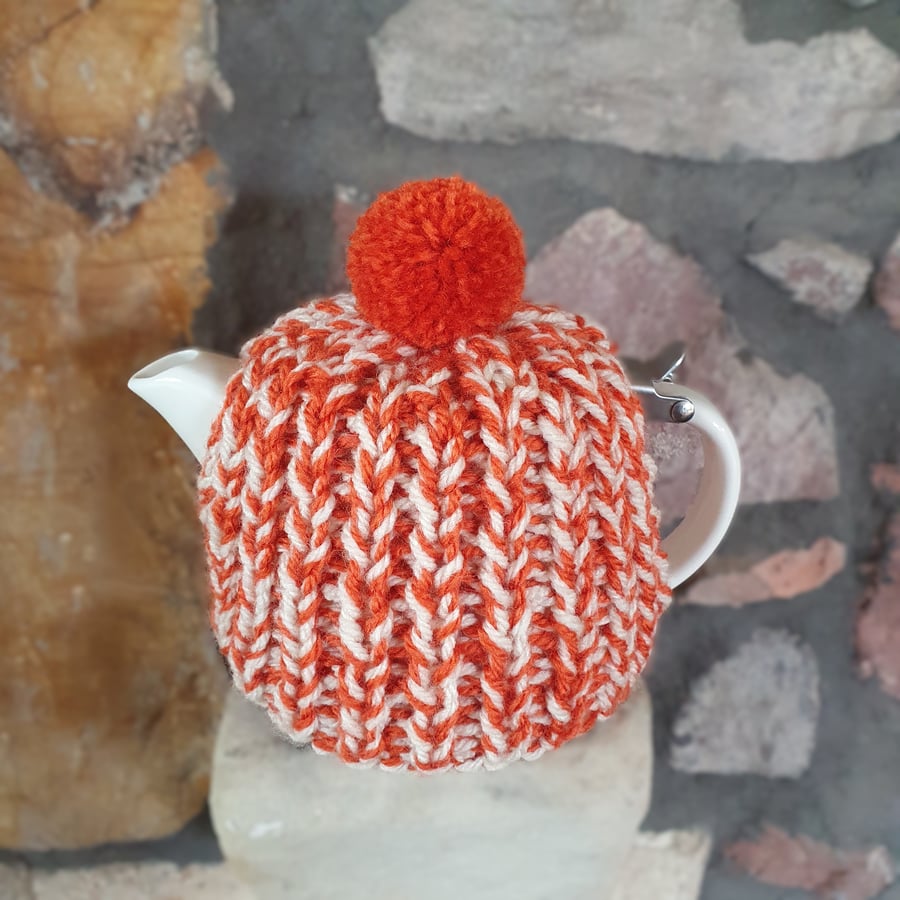 Tea Cosy, Cozy, Tea Pot Cover, Suki, For Life Stump Compatible, Hand Knitted