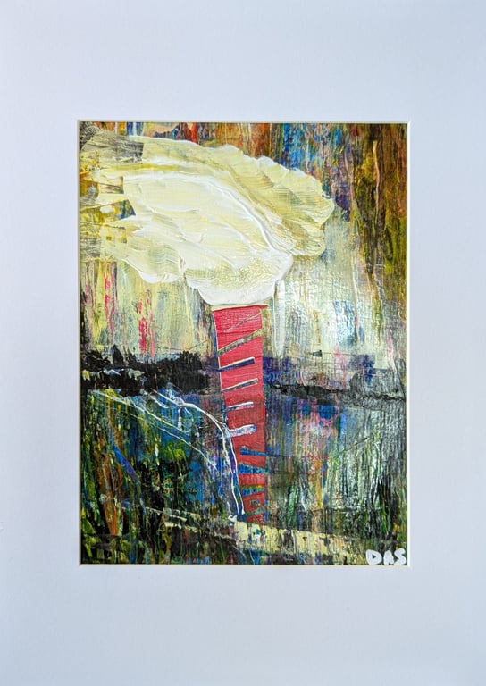 Tornado Abstract Acrylic Painting on Paper