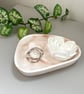 Blush Marbled Trinket Tray with White Rose Essential Oil Fragrance Stone - Image 4