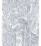 Hare. Grey Hare art  - Original Hand Pulled Linocut Print - Image 1