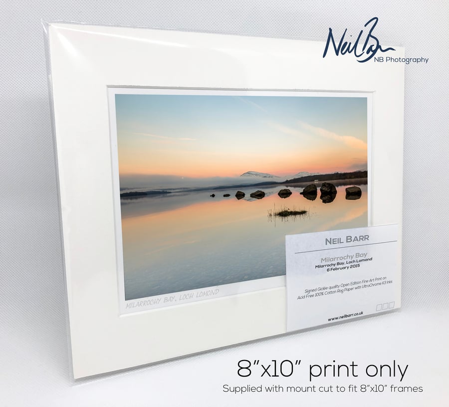 Milarrochy Bay Loch Lomond Scotland - A5 (10" x 8") Unframed Print