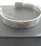 Sterling Silver Hammered Bangle - Image 3
