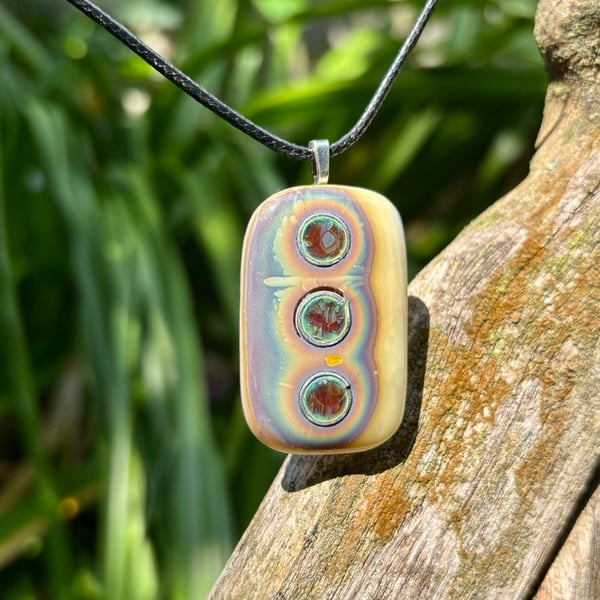 Handmade Reactive Glass Pendant