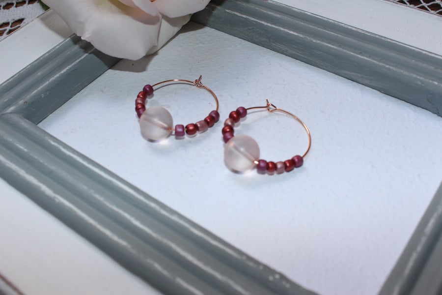 Sparkly hoops for summer!