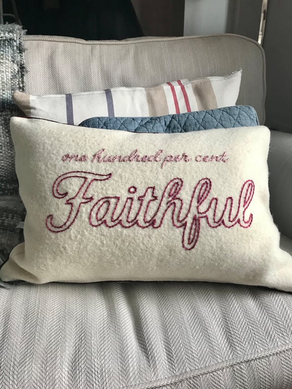 Hand Embroidered Cushion