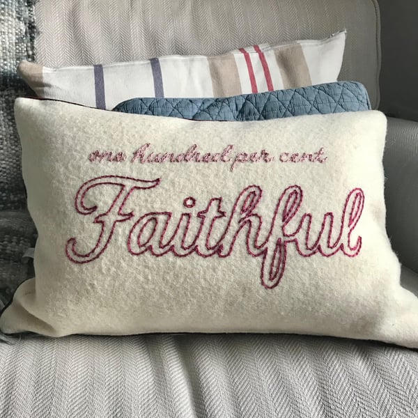 Hand Embroidered Cushion