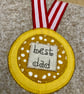 A medal for the best Dad appliqué card - Image 3