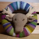 Highland Deer Crochet wreath