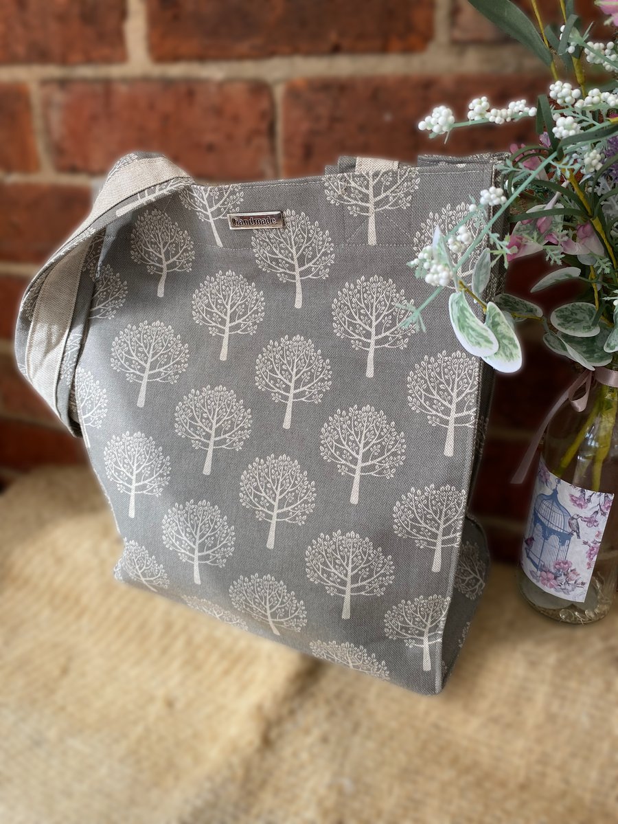 Grey Trees Organiser Tote Bag