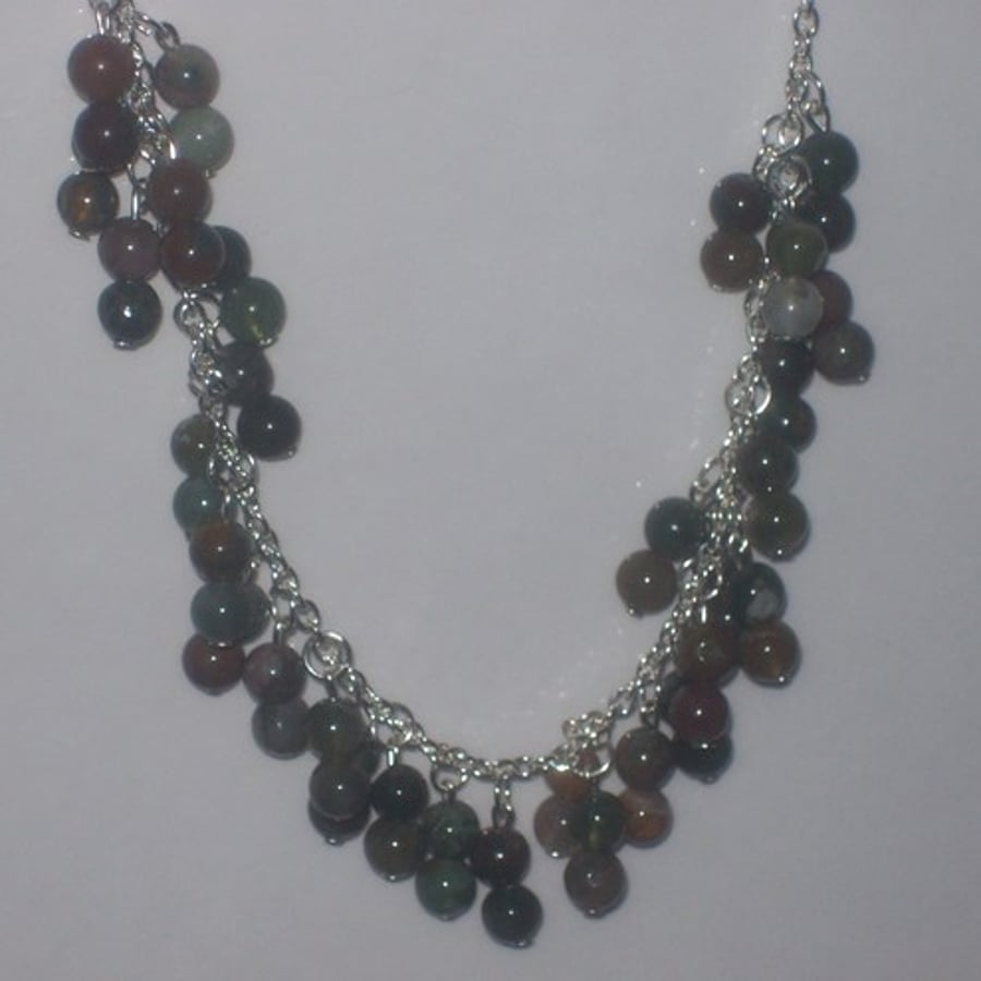 Indian Agate Onyx Necklace