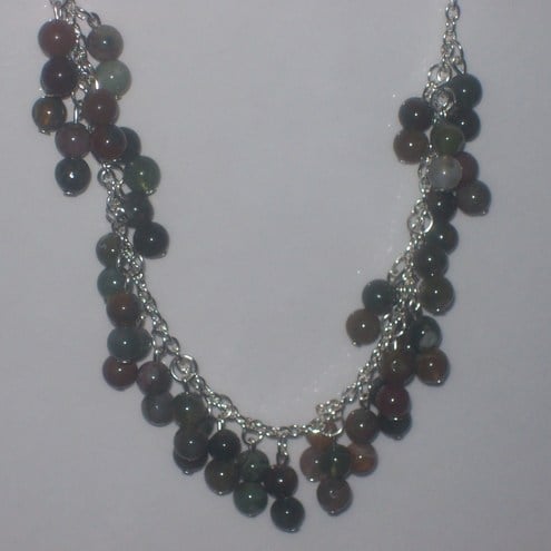 Indian Agate Onyx Necklace