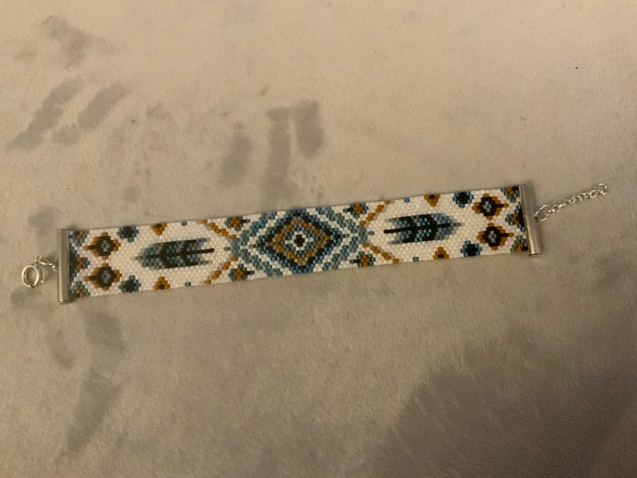 Native American Inspired Beaded Bracelet