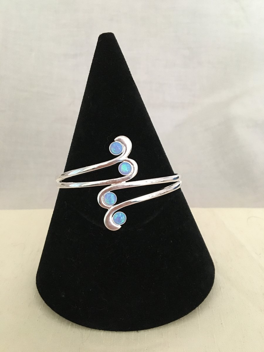 Faux Opal Bangle