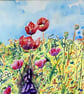 Original Wildflowers Watercolour - Image 2