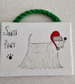 Santa Paws Dog Christmas Decoration 