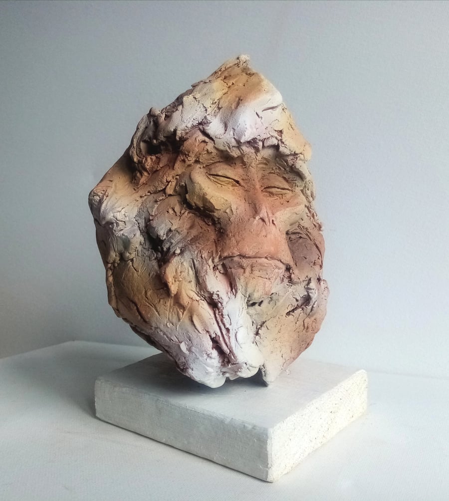 Macaque sketch sculpture. 
