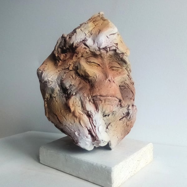 Macaque sketch sculpture. 