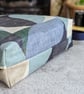 Backpack - Blue Geometric Print Backpack with Navy Straps - Image 3