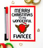 Christmas Card for Fiancee Merry Christmas to my Wonderful Fiancée   - Image 5