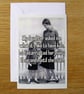 Having A Daughter blank greeting card - Image 1