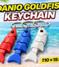 Danio Goldfish Keychain - 110 - 15 - 25mm